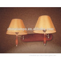 modern indoor lamp good-looking single bedside light for hotel with red wooden wall light